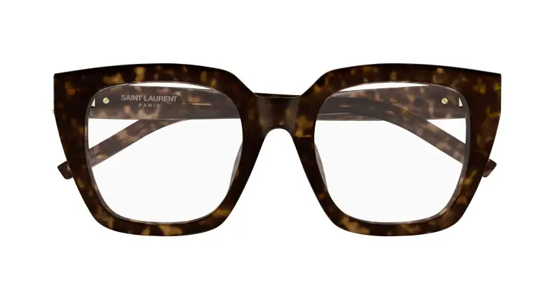 Donna SL M143 OPT 002 Montature da vista Acetato Havana Trasparente Cat Eye miniatura 2