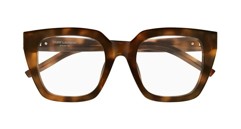 Donna SL M143 OPT 003 Montature da vista Acetato Havana Trasparente Cat Eye miniatura 2