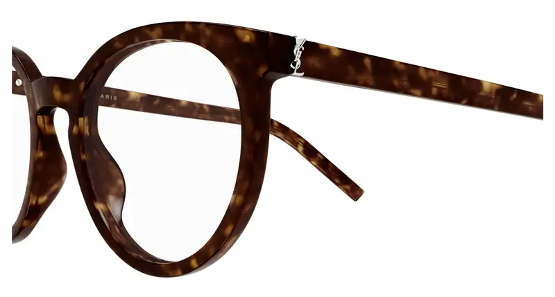 SAINT LAURENT Donna SL M147 002 Montature da vista Acetato Havana Trasparente Cat Eye miniatura 2
