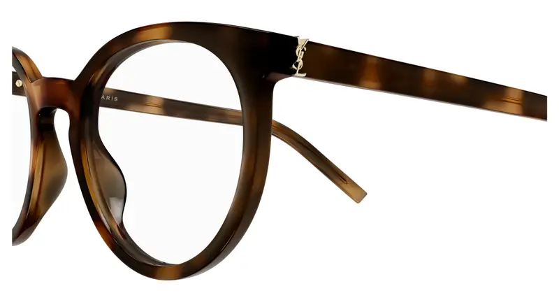 SAINT LAURENT Donna SL M147 003 Montature da vista Acetato Havana Trasparente Cat Eye miniatura 2