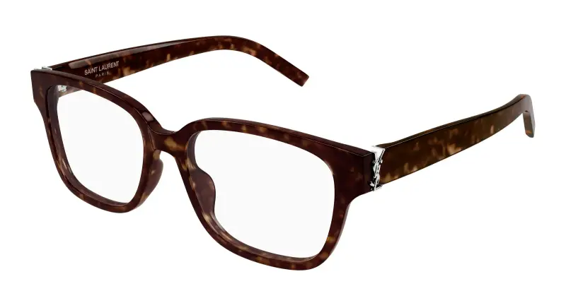 Donna SL M150 002 Montature da vista Acetato Havana Trasparente Squadrata