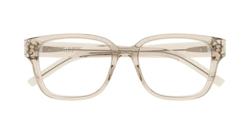 Donna SL M150 004 Montature da vista Acetato Beige Trasparente Squadrata miniatura 2