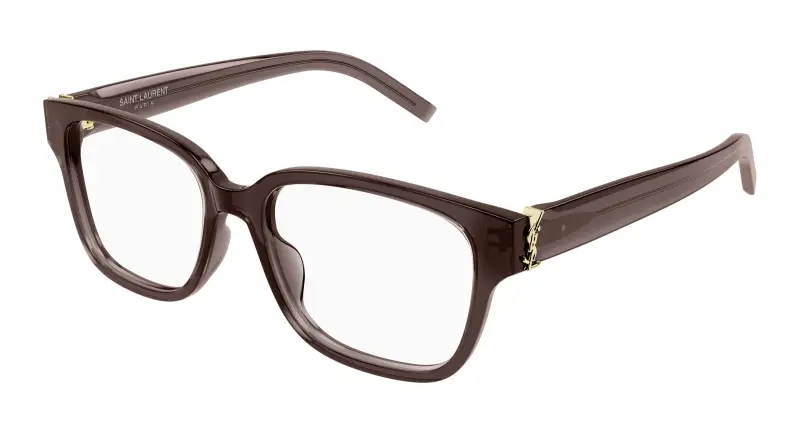 Donna SL M150 005 Montature da vista Acetato Marrone Trasparente Squadrata