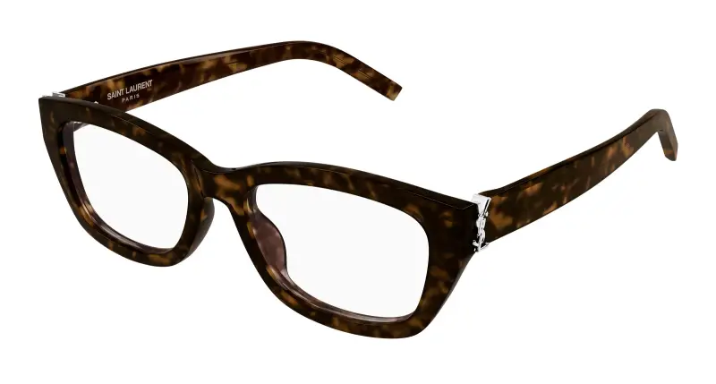 Donna SL M153 OPT 002 Montature da vista Acetato Havana Trasparente Cat Eye