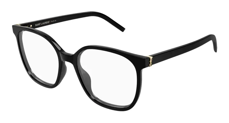 Donna SL M155 001 Montature da vista Acetato Nero Trasparente Cat Eye