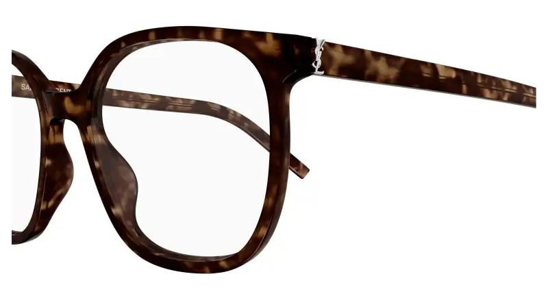 Donna SL M155 002 Montature da vista Acetato Havana Trasparente Cat Eye miniatura 3