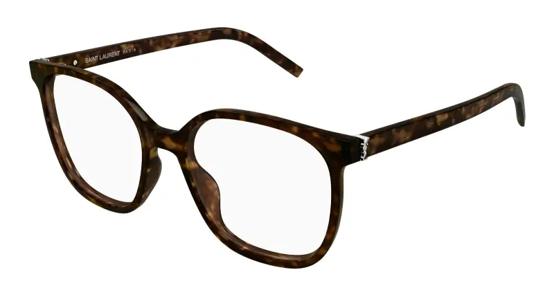 Donna SL M155 002 Montature da vista Acetato Havana Trasparente Cat Eye
