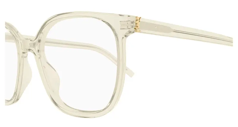 Donna SL M155 004 Montature da vista Acetato Giallo Trasparente Cat Eye miniatura 3