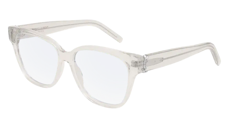 SAINT LAURENT Donna SL M33 007 Montature da vista Acetato Trasparente  Squadrata