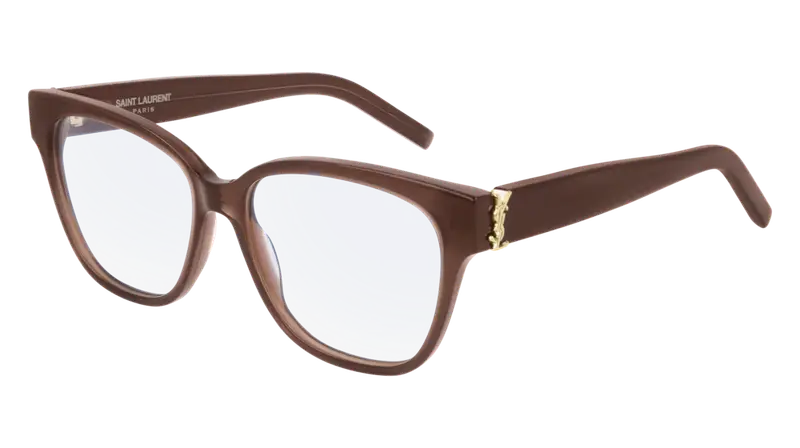 SAINT LAURENT Donna SL M33 008 Montature da vista Acetato Marrone  Squadrata