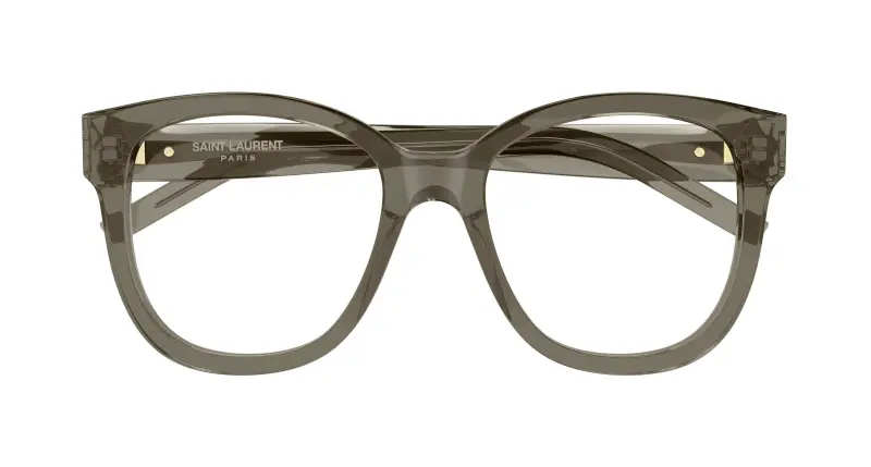 Donna SL M97 010 Montature da vista Acetato Marrone Trasparente Squadrata miniatura 2