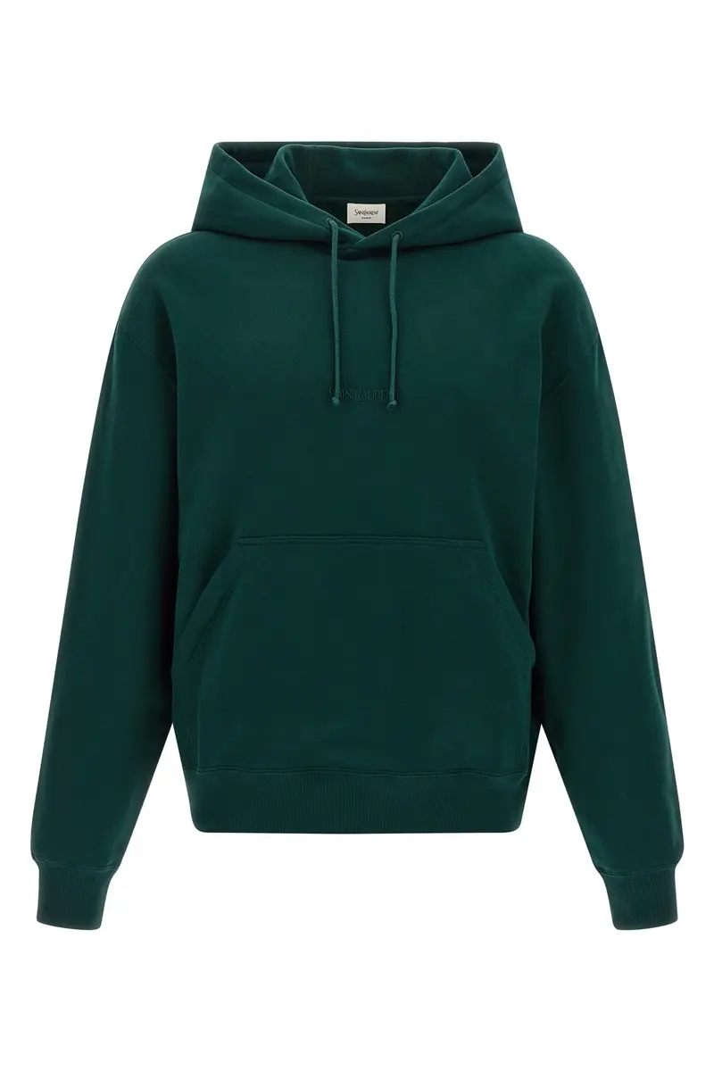 Felpa Con Cappuccio 'Saint Laurent' Verde