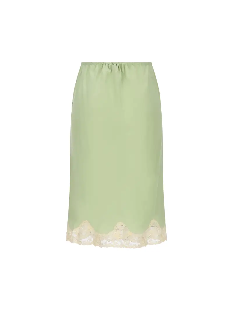 Gonna Con Pizzo VERDE miniatura 2