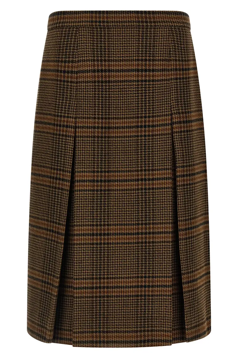 Gonna Principe Di Galles Marrone