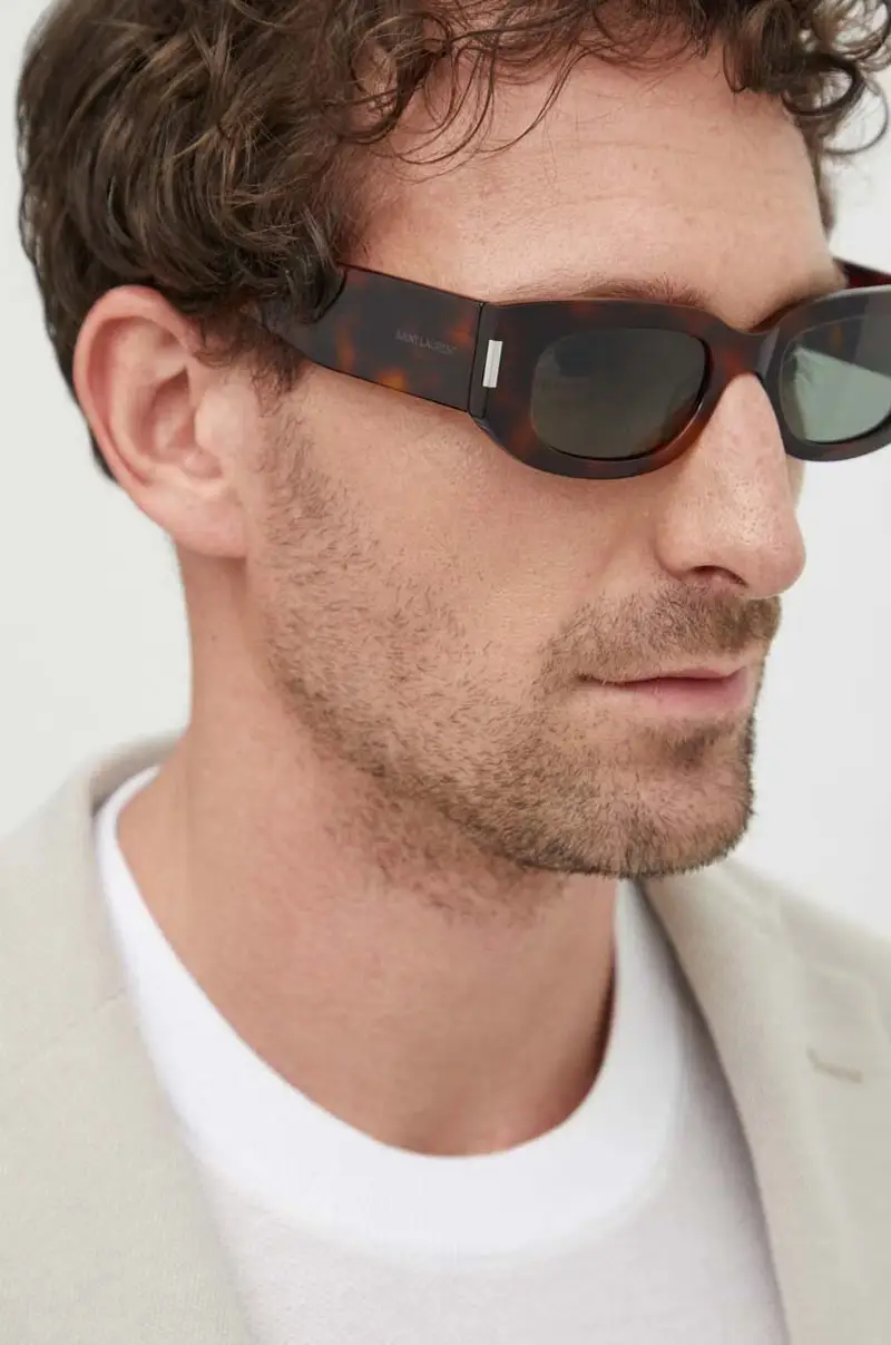 occhiali da sole colore marrone SL 697 miniatura 2