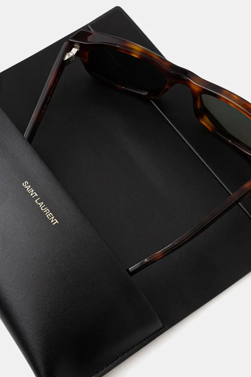 occhiali da sole colore marrone SL 83 miniatura 5