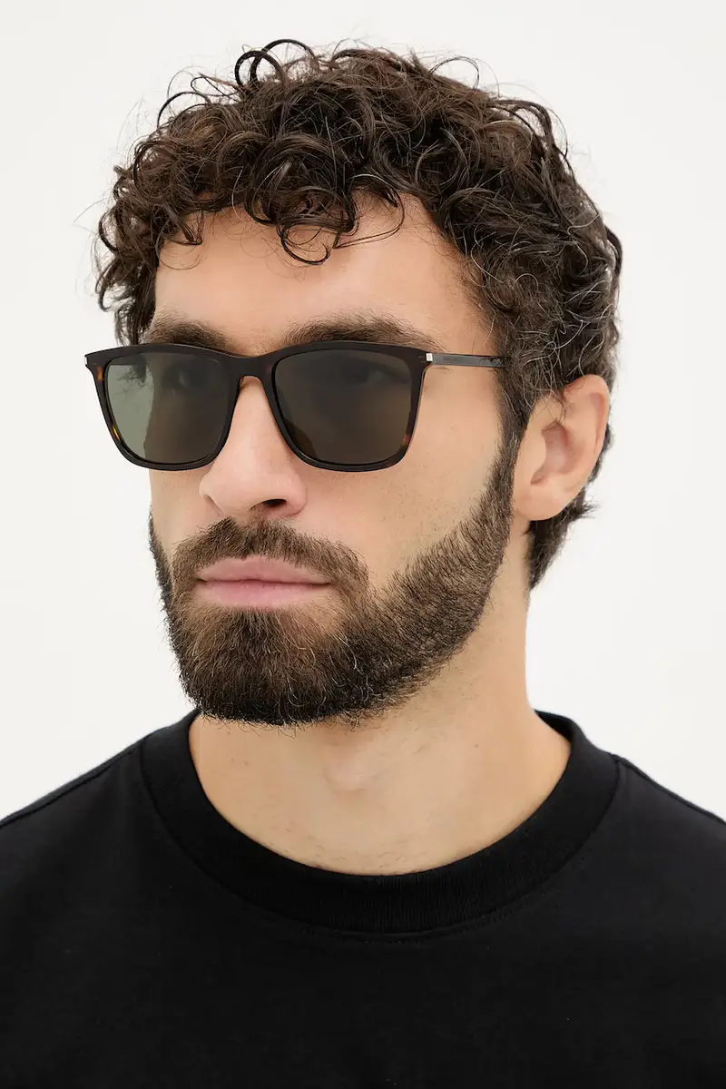 occhiali da sole colore marrone SL 851 miniatura 2