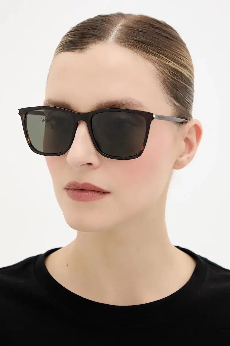 occhiali da sole colore marrone SL 851 miniatura 3