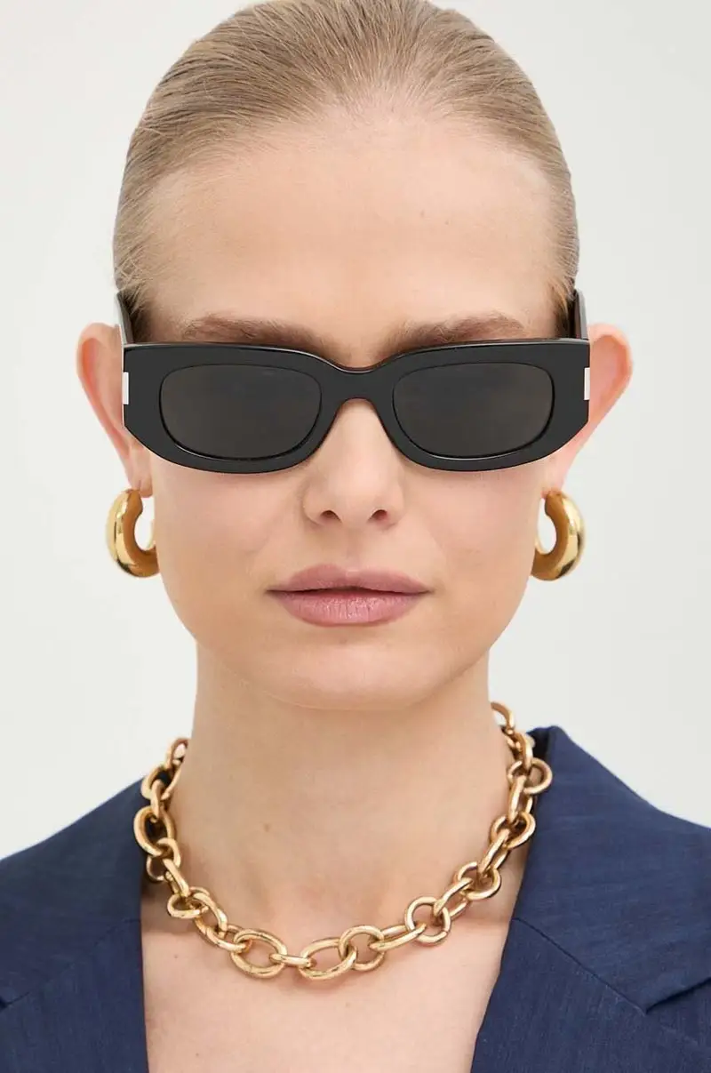 occhiali da sole colore nero SL 697 miniatura 5