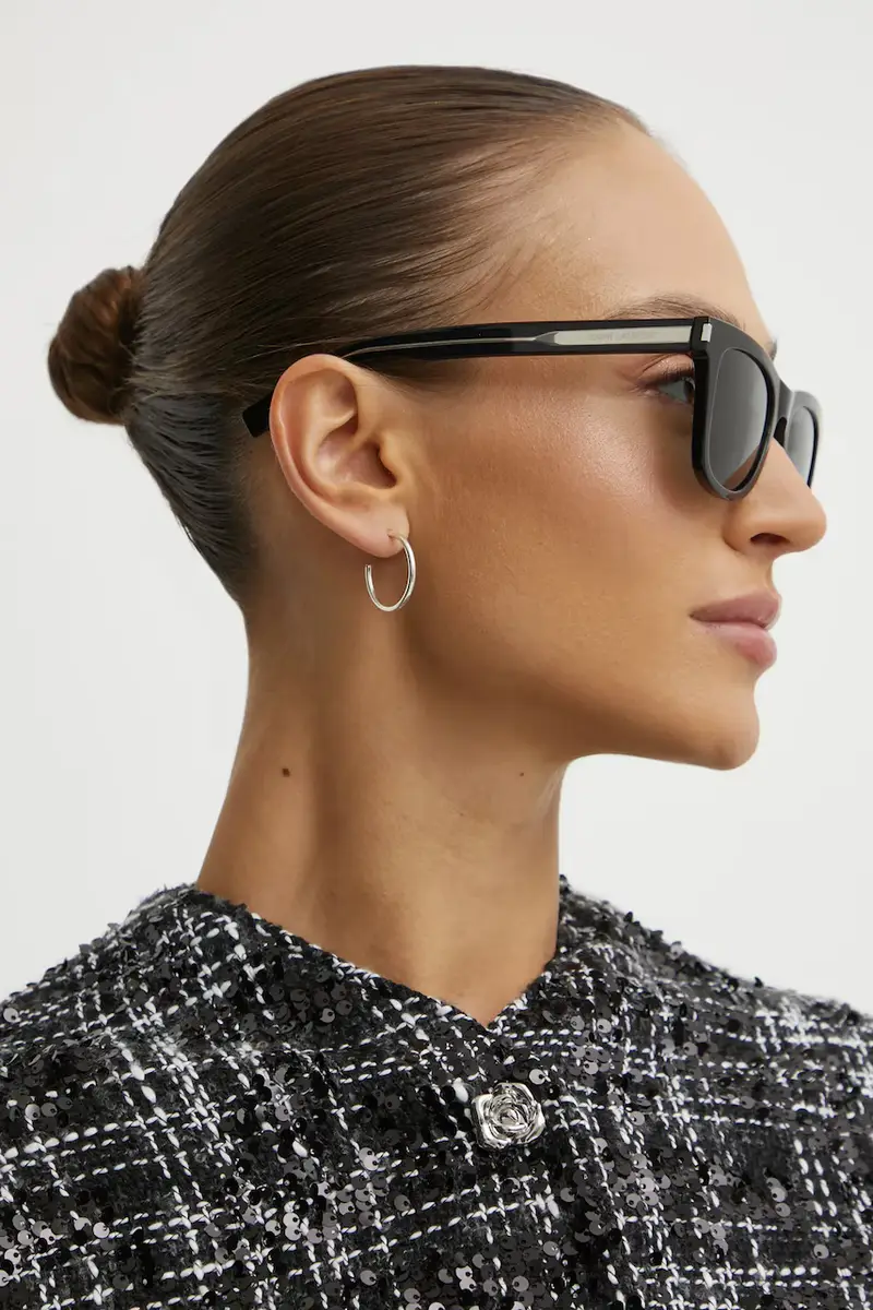 occhiali da sole colore nero SL 712 miniatura 3