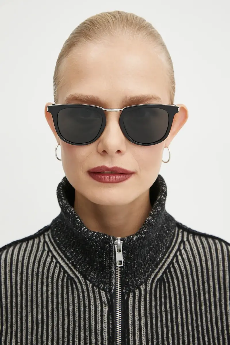 occhiali da sole colore nero SL 753 miniatura 2