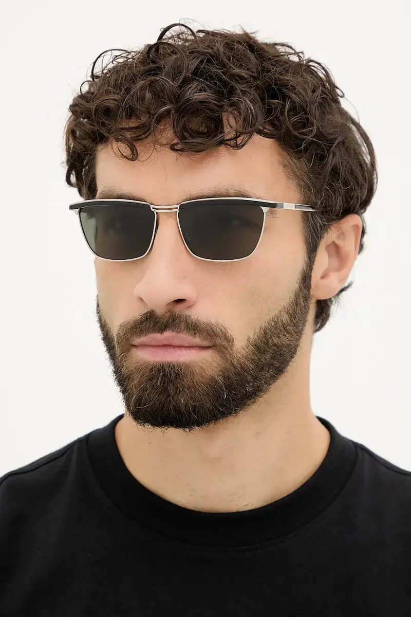 SAINT LAURENT Occhiali da sole Uomo Argento 3764545