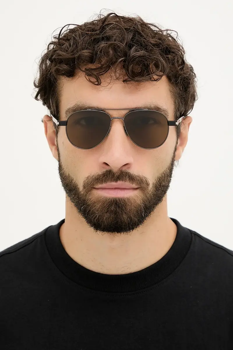 SAINT LAURENT Occhiali da sole Uomo Marrone 3772062 miniatura 5