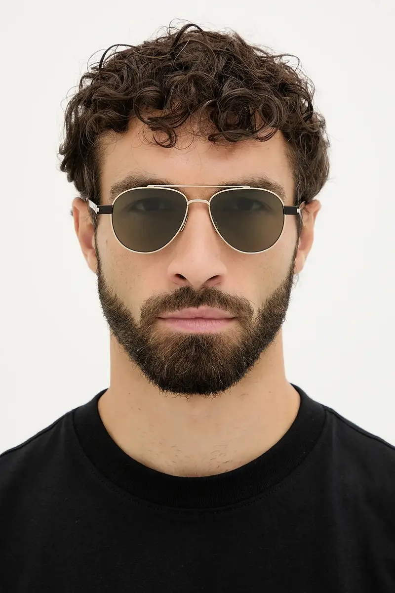 SAINT LAURENT Occhiali da sole Uomo Oro 3778992 miniatura 5