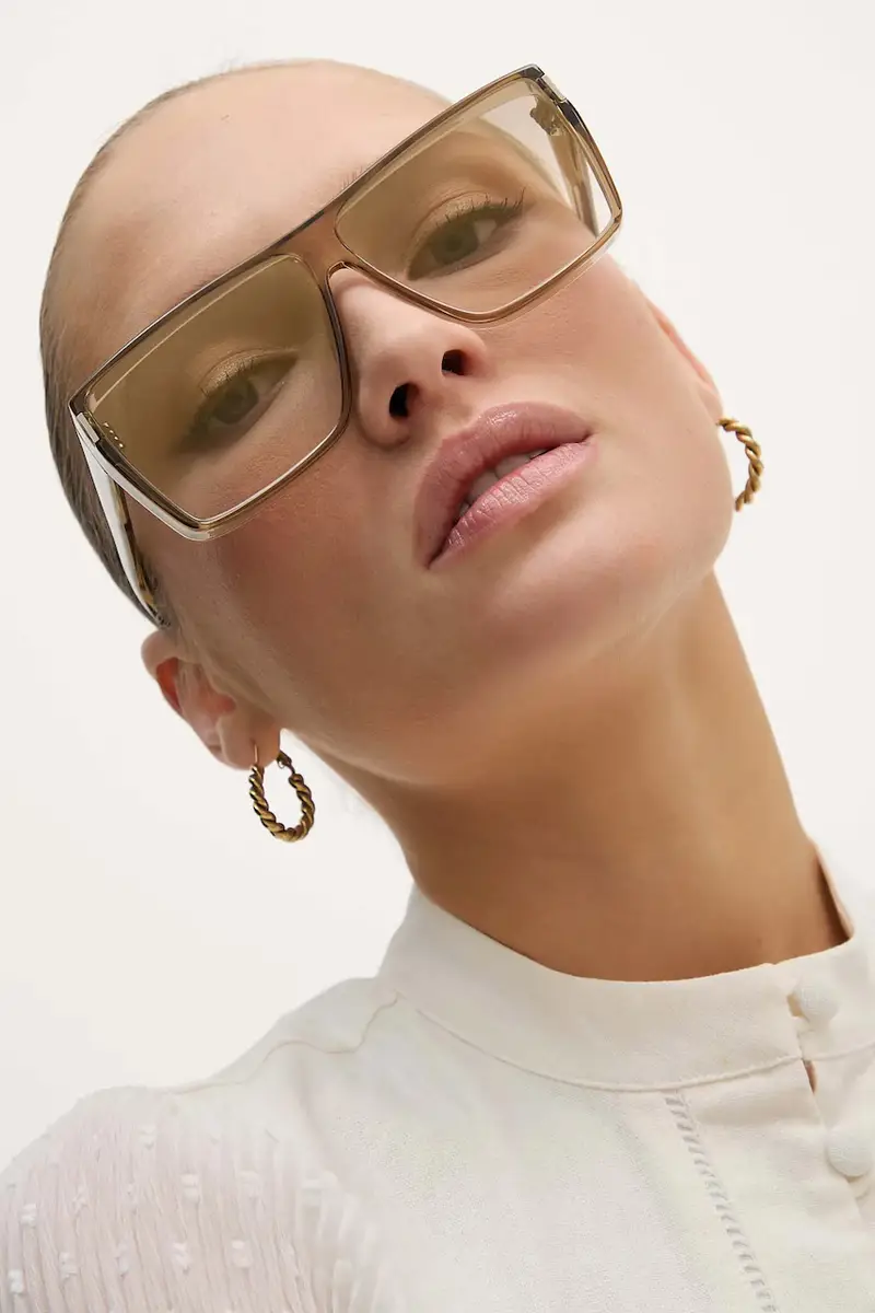 occhiali da vista colore giallo SL 756 miniatura 3