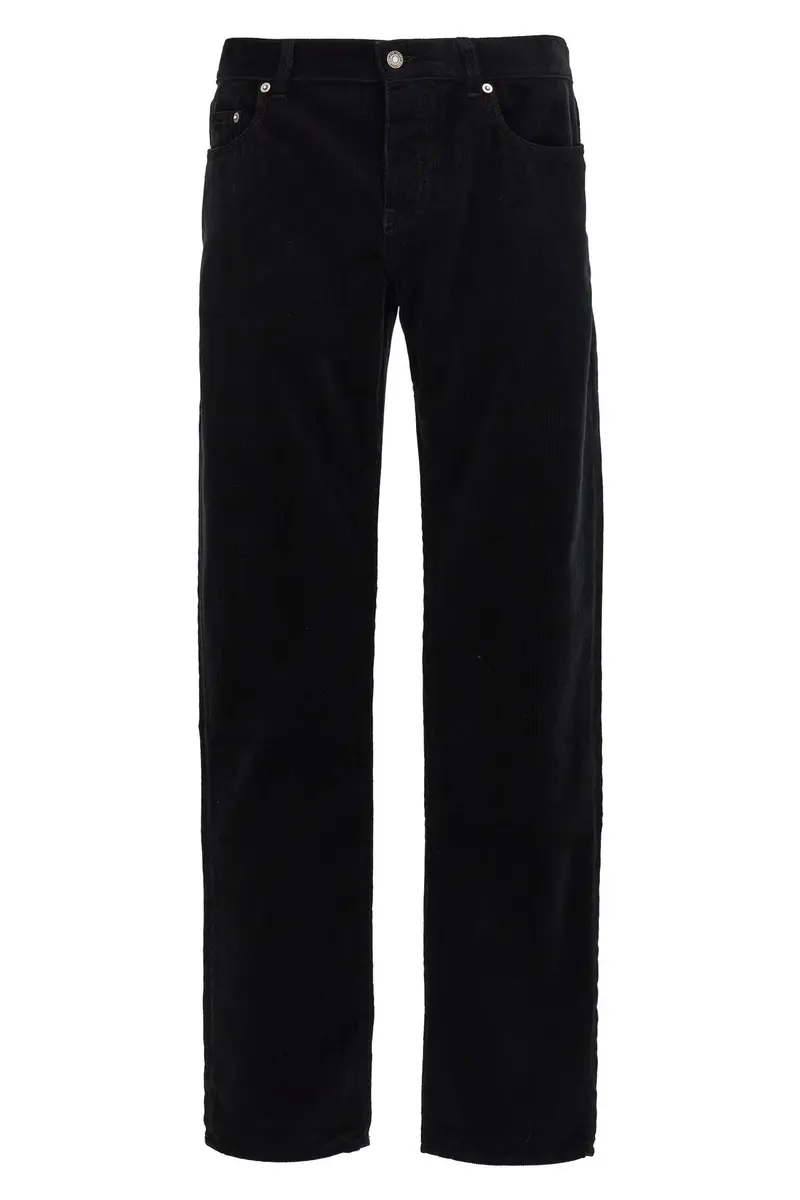 Pantalone Velluto Coste Nero