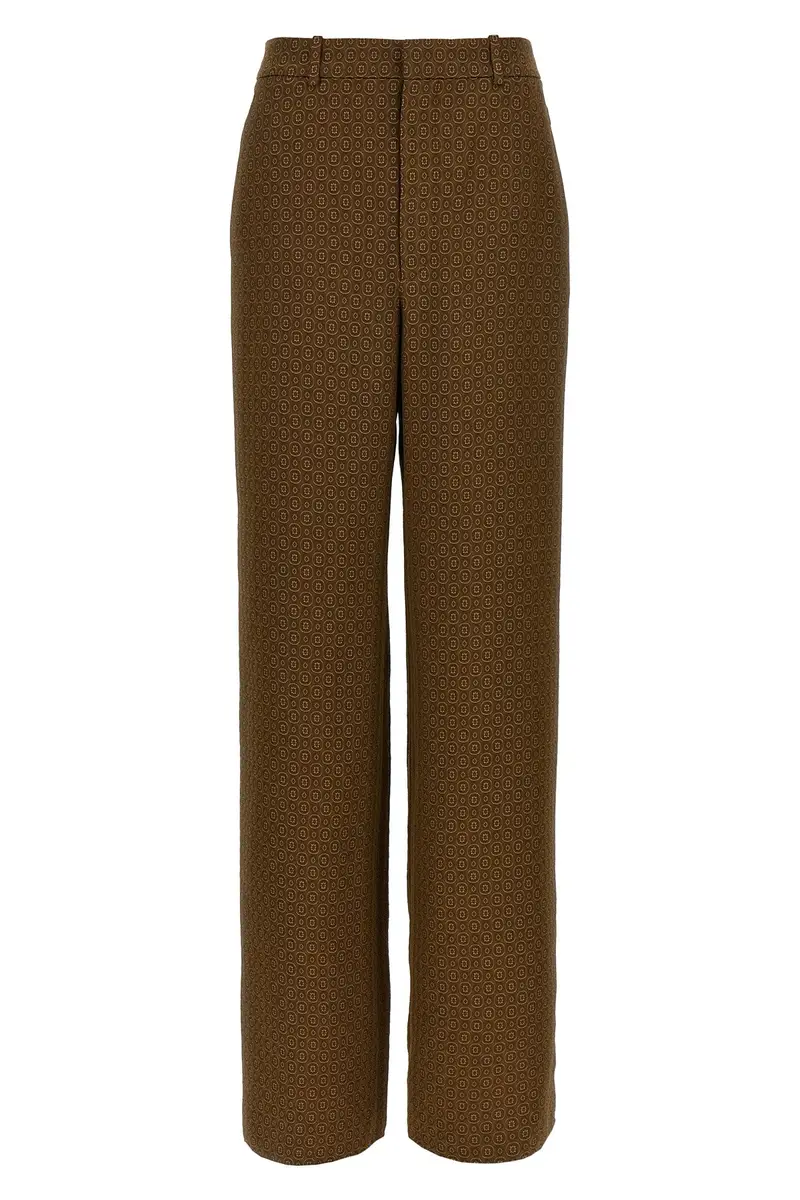 Pantaloni Twill ''Medaglioni' Beige