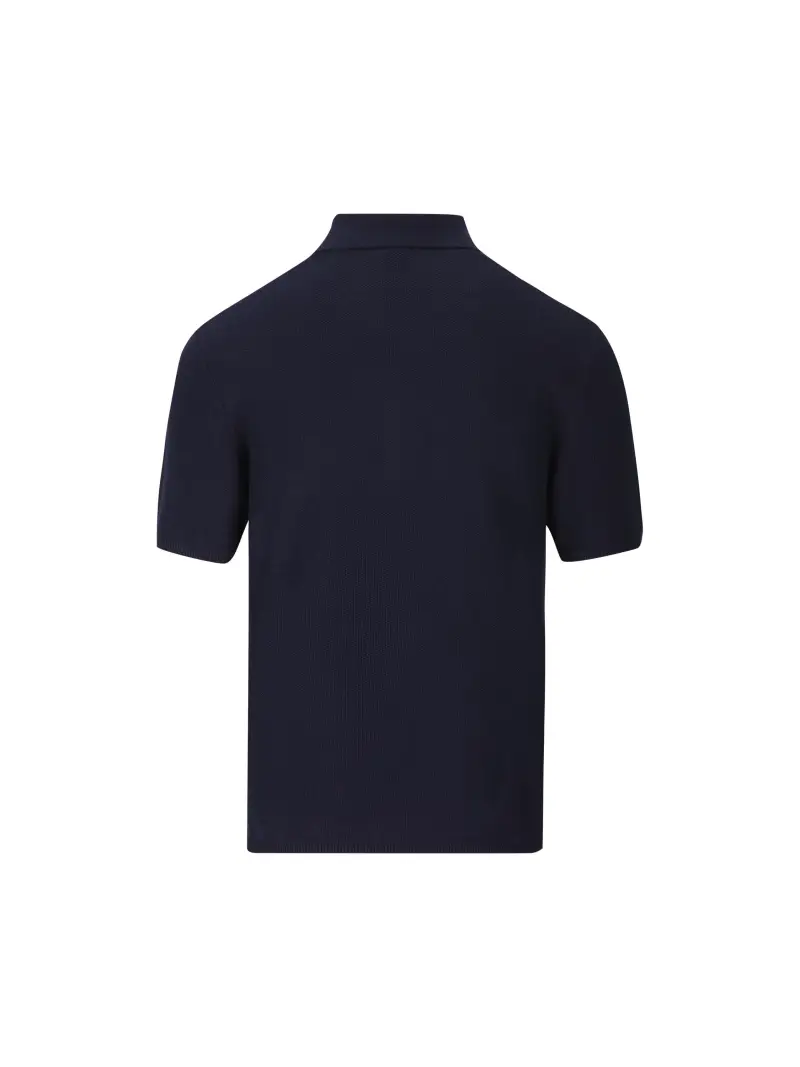 Polo In Cotone BLU miniatura 2