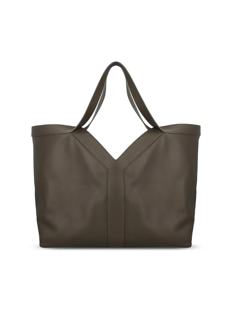 Tote Bag Y Oversize In Pelle VERDE