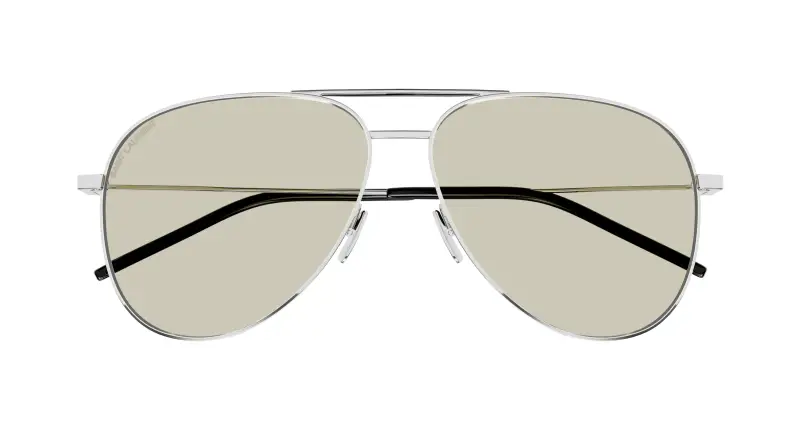 Unisex CLASSIC 11 071 Occhiali da sole Metallo Argento Marrone Pilot miniatura 2