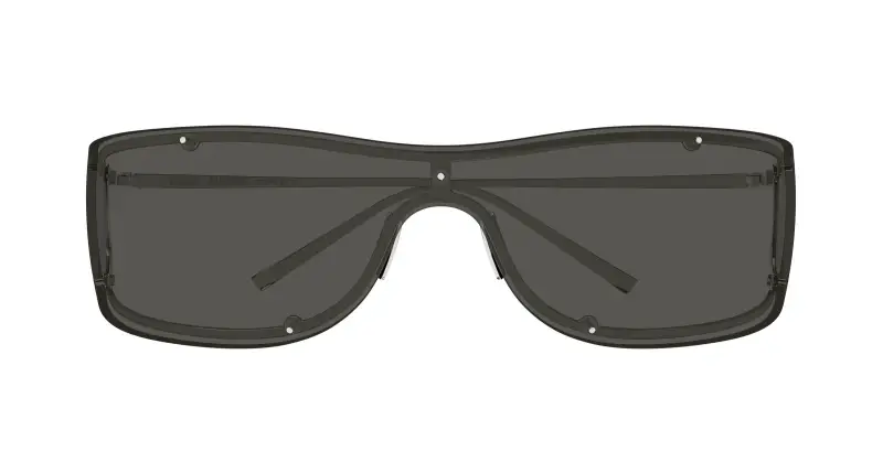 Unisex SAINT LAURENT SL 807 001 Occhiali da sole Metallo Argento Grigio Maschera miniatura 2