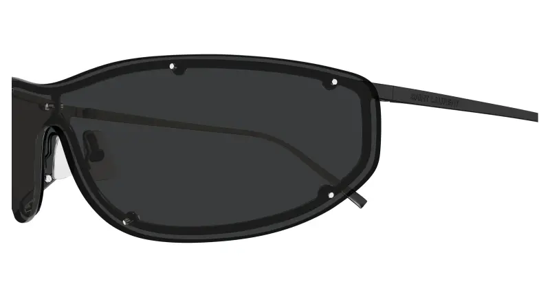 Unisex SAINT LAURENT SL 807 002 Occhiali da sole Metallo Nero Nero Maschera miniatura 3