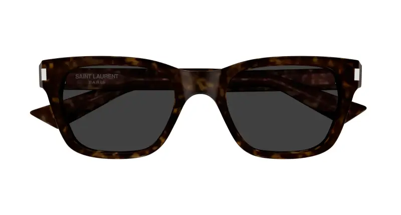 Unisex SAINT LAURENT SL 874 002 Occhiali da sole Acetato Havana Grigio Squadrata miniatura 2