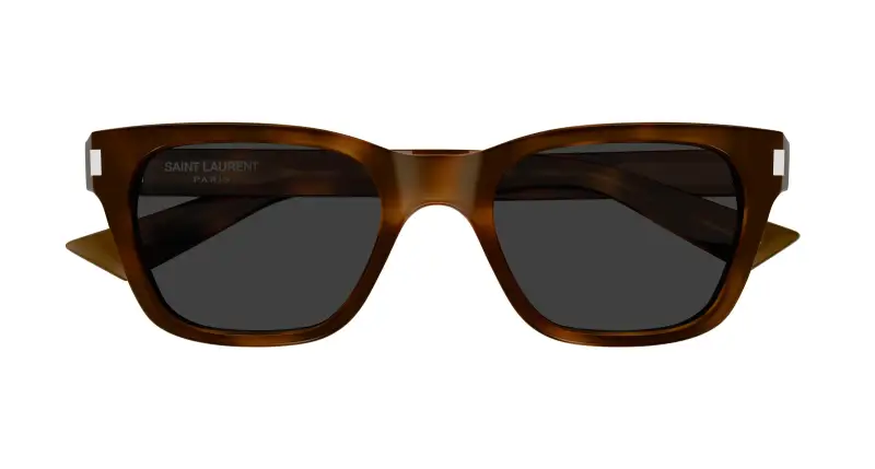 Unisex SAINT LAURENT SL 874 003 Occhiali da sole Acetato Havana Grigio Squadrata miniatura 2