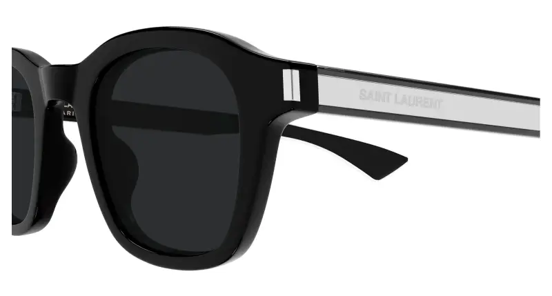 Unisex SAINT LAURENT SL 880 001 Occhiali da sole Acetato Nero Nero Rotonda miniatura 3