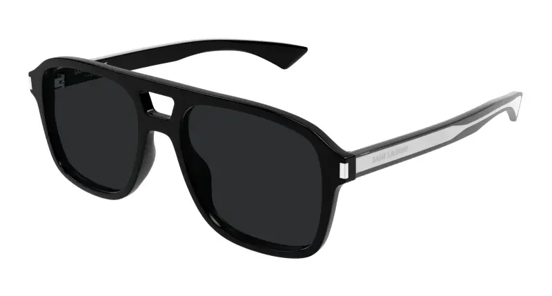 Unisex SAINT LAURENT SL 881 001 Occhiali da sole Acetato Nero Nero Pilot