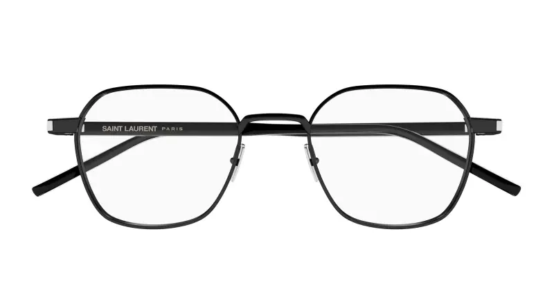 Unisex SAINT LAURENT SL 883 004 Montature da vista Metallo Nero Trasparente Rotonda miniatura 2