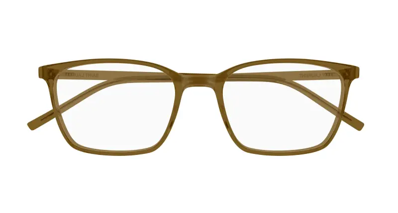 Unisex SAINT LAURENT SL 885 005 Montature da vista Bio-iniettato Marrone Trasparente Squadrata miniatura 2