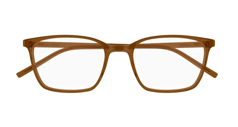 Unisex SAINT LAURENT SL 885 006 Montature da vista Bio-iniettato Marrone Trasparente Squadrata miniatura 2