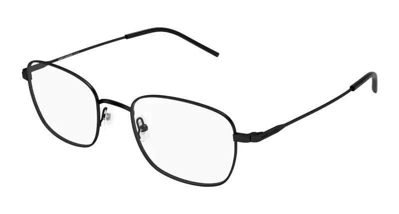 Unisex SAINT LAURENT SL 887 001 Montature da vista Metallo Nero Trasparente Rotonda