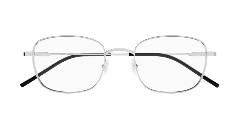 Unisex SAINT LAURENT SL 887 002 Montature da vista Metallo Argento Trasparente Rotonda miniatura 2