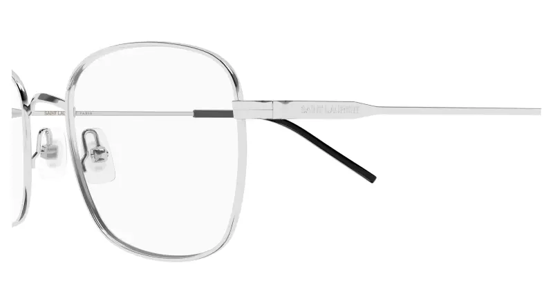 Unisex SAINT LAURENT SL 887 002 Montature da vista Metallo Argento Trasparente Rotonda miniatura 3