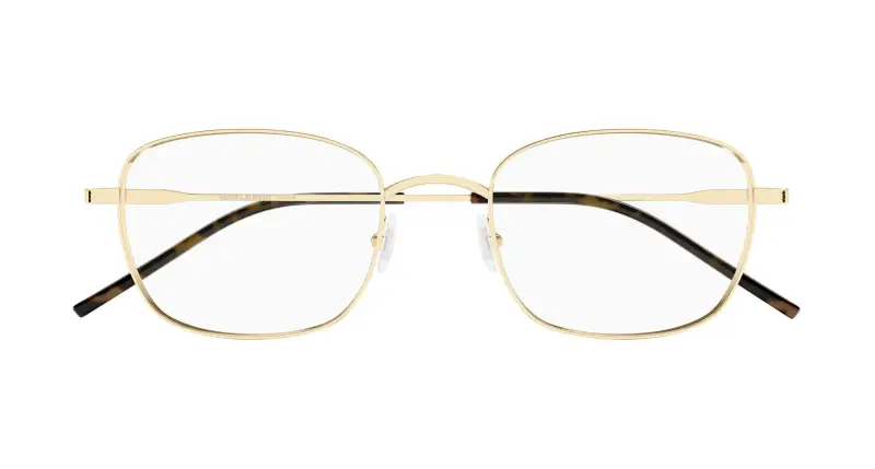 Unisex SAINT LAURENT SL 887 003 Montature da vista Metallo Oro Trasparente Rotonda miniatura 2