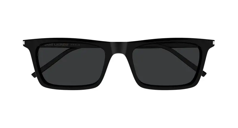Unisex SAINT LAURENT SL 890 BETTY THIN 001 Occhiali da sole Acetato Nero Nero Squadrata miniatura 2