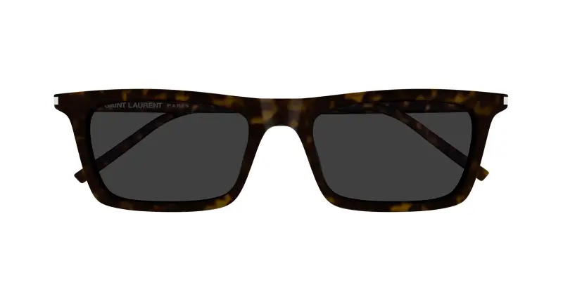 Unisex SAINT LAURENT SL 890 BETTY THIN 002 Occhiali da sole Acetato Havana Grigio Squadrata miniatura 2