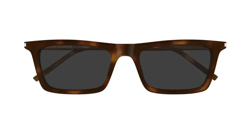 Unisex SAINT LAURENT SL 890 BETTY THIN 003 Occhiali da sole Acetato Havana Grigio Squadrata miniatura 2